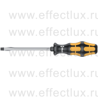 WERA 932 AS SL 7.0 Отвёртка силовая шлицевая, 1.2 x 7.0 x 138 мм., вспомогательный шестигранник, ударный задник с внутренним квадратом для работы воротком WE-018302