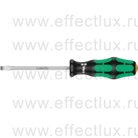 WERA Kraftform Plus 334 SL 5.0 Отвёртка шлицевая, 0.8 x 5.0 x 100 мм. WE-007610