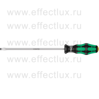 WERA Kraftform Plus 334 SL 6.5 Отвёртка шлицевая, 1.2 x 6.5 x 200 мм. WE-007621