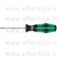 WERA Kraftform Plus 355 PZ1 Отвёртка крестовая Pozidriv PZ1х80 мм. WE-009310