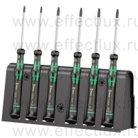 WERA Kraftform Micro 2067/6 B Набор отвёрток TORX® BO для электронщиков +подставка, 6 предметов WE-118154