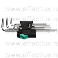 WERA 950/7 Hex-Plus 1 Набор Г-образных ключей, метрических, хромированных, 7 предметов WE-022181