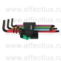WERA 950/7 Hex-Plus Multicolour Magnet 1 Набор Г-образных ключей, метрических, BlackLaser, 7 предметов WE-022534
