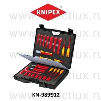 KNIPEX Чемодан стандартный с электроизолированными инструментами VDE 26 предметов KN-989912