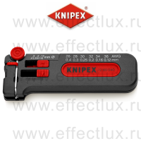 KNIPEX Мини-стриппер для тонких медных кабелей, Ø 0.12-0.4 мм. AWG 36-26 KN-1280040SB