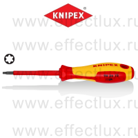 KNIPEX Серия 98 Отвёртка VDE TORX, TX15 x 80 мм., длина 185 мм., диэлектрическая KN-982615