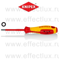KNIPEX Серия 98 Отвёртка VDE с внешним шестигранником, 3 x 75 мм., длина 182 мм., диэлектрическая KN-981330