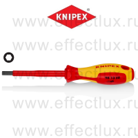 KNIPEX Серия 98 Отвёртка VDE с внешним шестигранником, 6 x 100 мм., длина 212 мм., диэлектрическая KN-981360