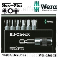 WERA Насадки (набор) +держатель Bit-Check 8040-6 Hex-Plus WE-056168