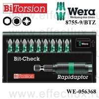 WERA Насадки (набор) +держатель Bit-Check – Rapidaptor 8755-9/BTZ WE-056368