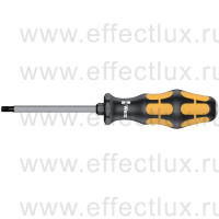 WERA 977 TORX® TX27 Отвёртка силовая, TX 27 x 125 мм., вспомогательный шестигранник, для работы с проблемным крепежом WE-024403